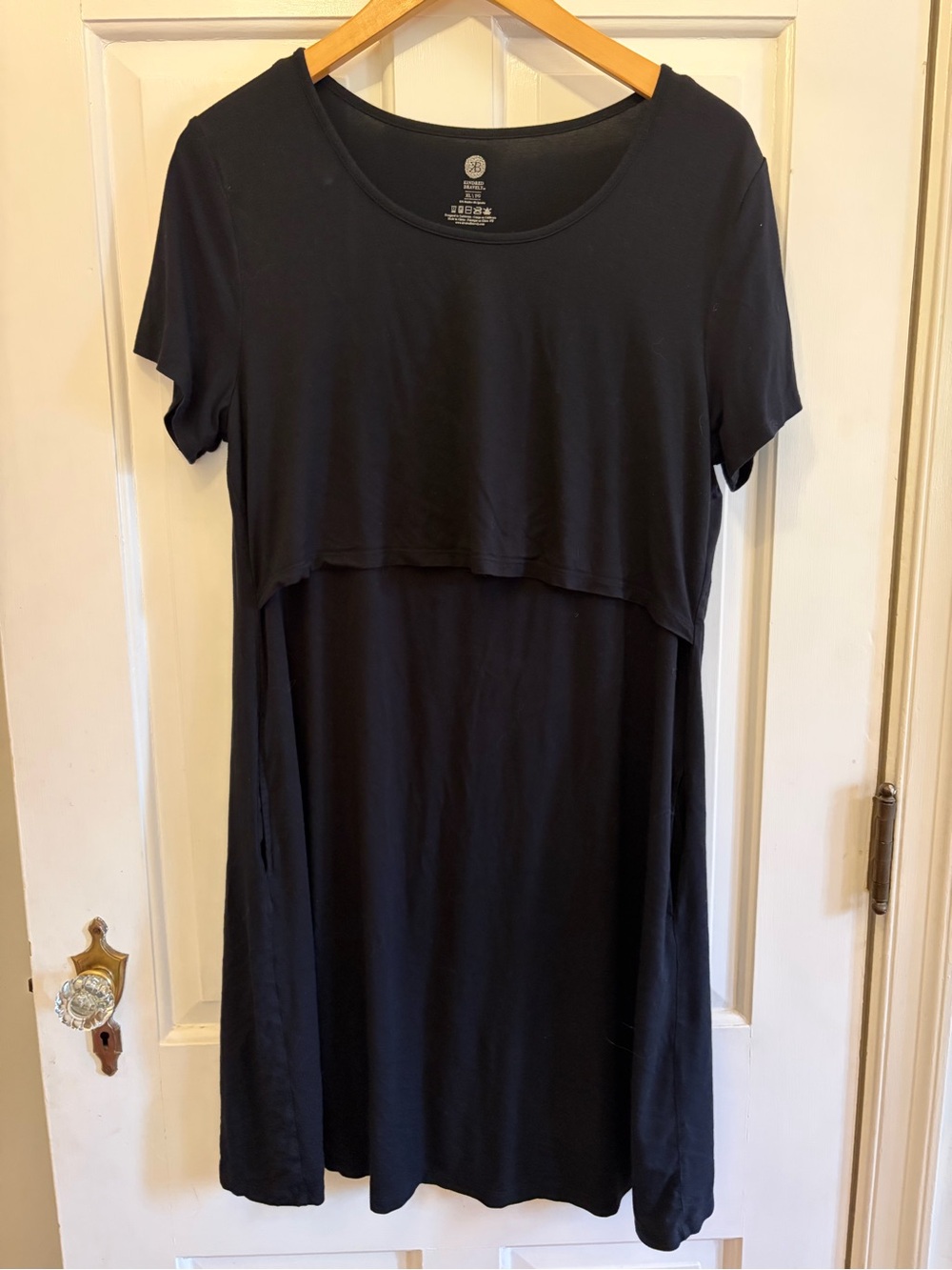 Kindred Bravely Black Nursing/Maternity Dress - XL